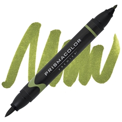 PRISMACOLOR BRUSH TIP DUAL END MARKER - LIGHT OLVE GREEN PB26 SA1773237