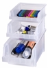 ARTBIN STACKING BIN CLEAR 3 SIZES PK AB6863AG