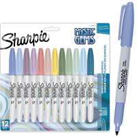 SHARPIE MYSTIC GEMS MARKER SET 12 FINE TIP ALCOHOL SA2136729