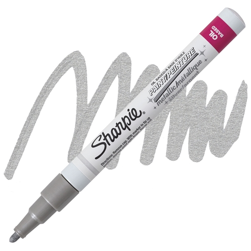 Sharpie Metallic Marker - Silver, 12/Case
