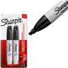 MARKER SHARPIE CHISEL BLACK 2 pack ALCOHOL SA38262PP
