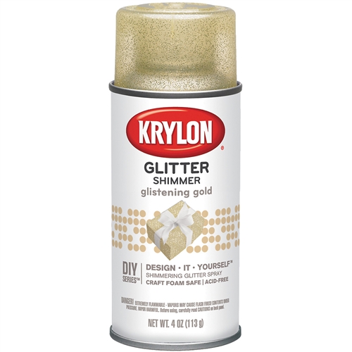 SPRAY GLITTER GLISTENING GOLD 4OZ KRK03304010