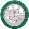 PROTRACTOR ANGLES AND CIRCLES HX36002