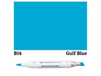ILLUSTRATION MARKER AA GULF BLUE B14 AAM-B14