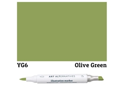 ILLUSTRATION MARKER AA OLIVE GREEN YG6 AAM-YG6