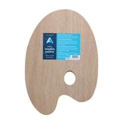 PALETTE WOOD OVAL 7.88x11.75 INCHES AA15701