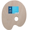 PALETTE WOOD OVAL 9.75x11.75 INCHES AA15702