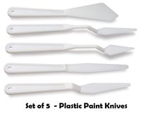 PAINT KNIFE SET OF 5 PLASTIC AA16501