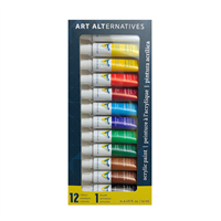Acrylic Paint Set  With Brush - Art Alternatives AA92003