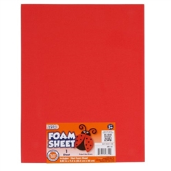 FOAMIES RED 2mm 9x12 inches DZ1144-14