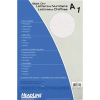 STICK-ON 2 INCHES HELV LETTERS-NUMBERS WHITE GO31212
