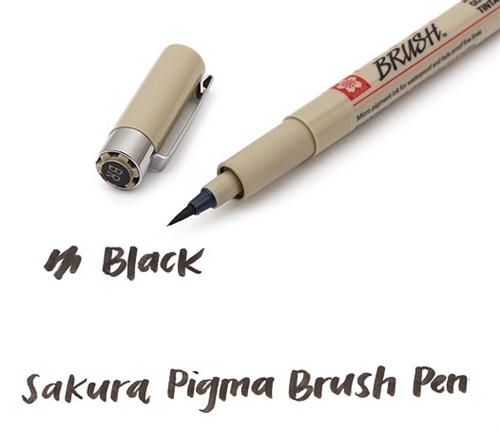 Sakura Pigma Brush Pen - Black Ink