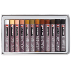 CRAYPAS OIL PASTEL SET 12 PORTRAIT COLORS 20012-1129