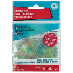 ADHESIVE DOTS TOMBOW ASSORTED COLORS TB52139