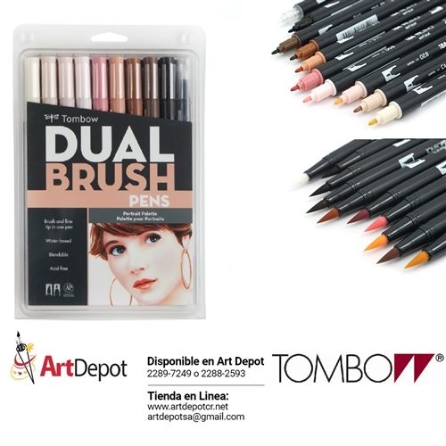 Tombow Portrait Palette Dual Brush Pens