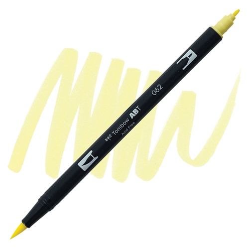 Tombow dual brush pen pale Yellow (abt 062) (085014565073)