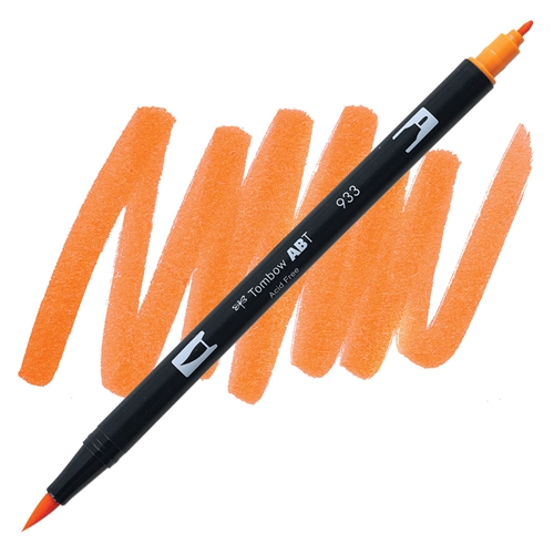 Tombow dual brush pen Orange (abt 933) (085014566094)