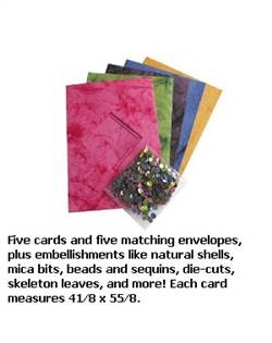 5 CARD KIT MARBLE SEQUIN BHS307