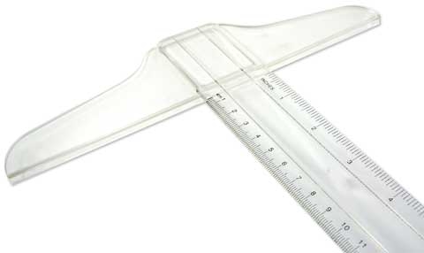RULER T-SQUARE STAINLESS STEEL 18 INCH AA27103