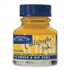 INK WINSOR YELLOW NON-WATERPROOF FOUNTAIN & DIP PEN 30ml WN1111730