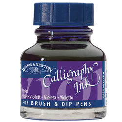 INK WINSOR VIOLET NON-WATERPROOF FOUNTAIN & DIP PEN 30ml WN1111688