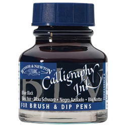 INK WINSOR BLUE-BLACK NON-WATERPROOF FOUNTAIN & DIP PEN 30ml WN1111034