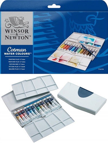 Winsor & Newton Cotman Watercolor 12 Tube Set