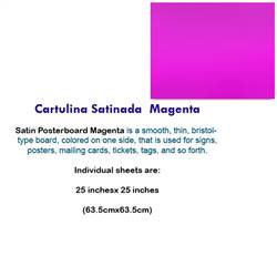 CARTULINA SATINADA MAGENTA 10036