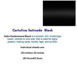 CARTULINA SATINADA BLACK 10037