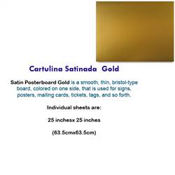 CARTULINA SATINADA GOLD 10038