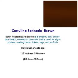 CARTULINA SATINADA BROWN 10039