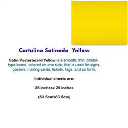 CARTULINA SATINADA YELLOW 10045