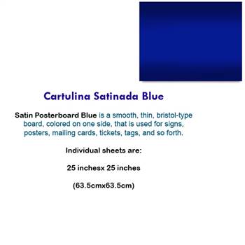 CARTULINA SATINADA BLUE 10046