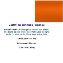 CARTULINA SATINADA ORANGE 10063