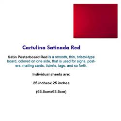 CARTULINA SATINADA RED 10074