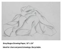 DRAWING PAPER BOGUS GRAY 18x24 inches SHEETS 104091