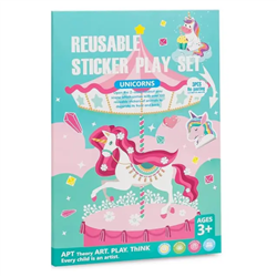 REUSABLE STICKER PLAY SET UNICORN KB220019