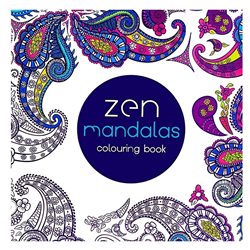 COLORING BOOK ZEN MANDALAS 7.2x7.2 inches 24 pages CY8848