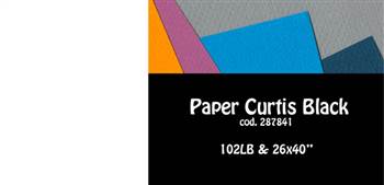 PAPER CURTIS BLACK 102LB 26X40INCH 287841