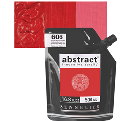 SENNELIER ABSTRACT ACRYLIC 500ml CADMIUM RED DEEP HUE 606- SV121521606