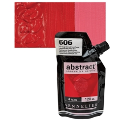 SENNELIER ABSTRACT ACRYLIC 120ml CADMIUM RED DEEP HUE 606 SV121121606