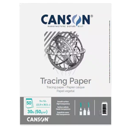 TRACING PAD CANSON 9x12 inches,30 LB, 50 sheets, CNC570408000