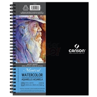 CANSON MONTVAL WATERCOLOR PAD 9x12 inches 20 Sheets 140LB-300gr COLD PRESS CN400054498
