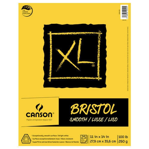 Bristol Smooth Paper Pad : Royal Talens : 20 Sheets : 246 gsm : A4