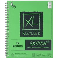 XL RECYCLED SKETCH PAD CANSON 9x12 - 100SH 50LB WIRE BOUND CN100510922