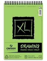 XL DRAWING PAD CANSON - 9X12  60SH WIRE BOUND CN100510936