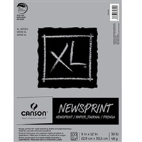 XL NEWSPRINT PAD CANSON 9X12 100 SHEETS CN100510949