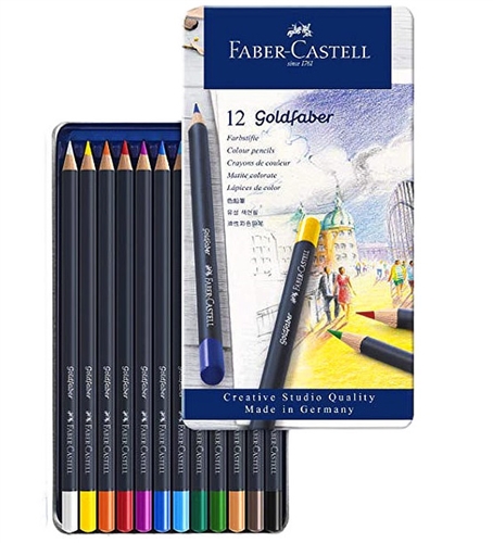 Faber-Castell 12-Color Metallic Oil Pastel Set - Each