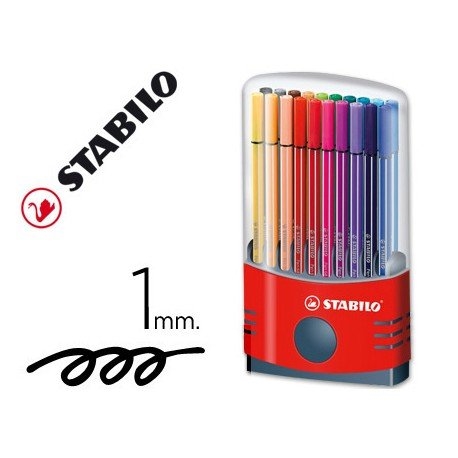 Stabilo Pen 68 Brush Pen Set - Color Parade, Set of 20