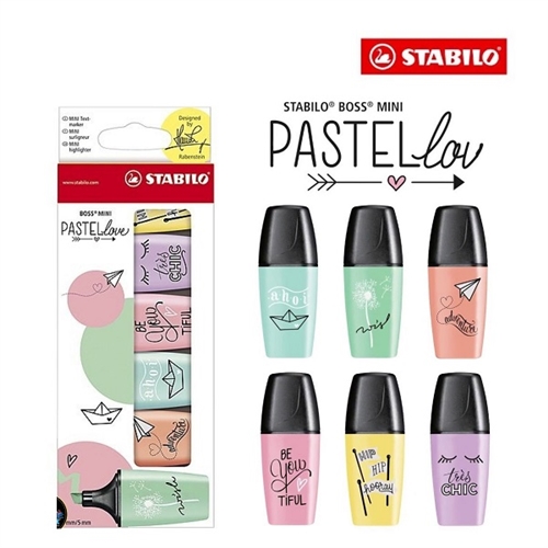 Stabilo Boss Highlighter Mini Pastel Colour Set LIMITED EDITION 